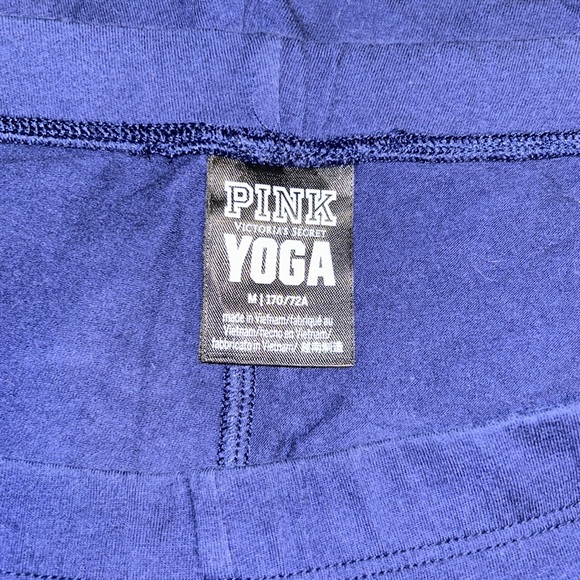 Victoria’s Secret Pink Dark Navy Biker Shorts Yoga Medium - Picture 3 of 5